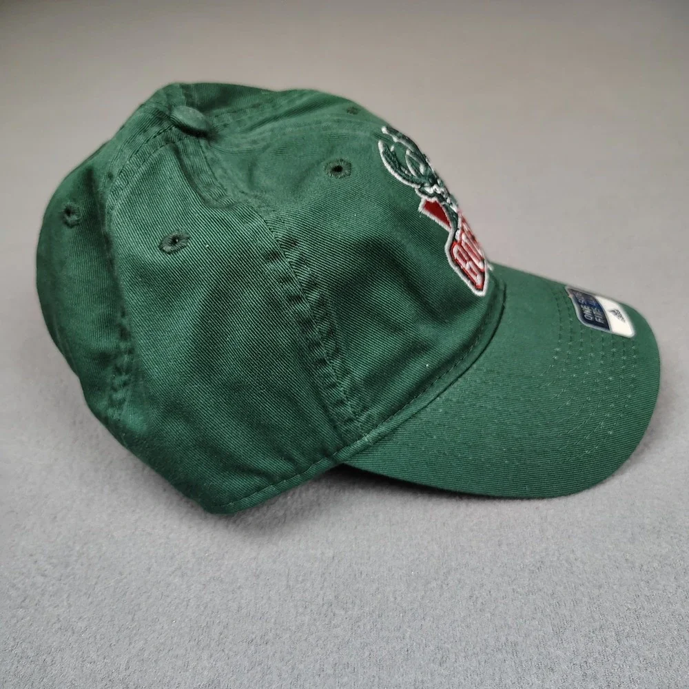 New Milwaukee Bucks Adidas Hat Green Adjustable Slouch Dad Baseball Cap NBA OSFM
